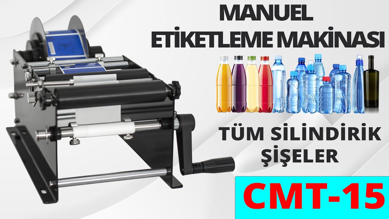 Manuel etiketleme makinası - CMT-15 - Silindirik etiketleme makinası