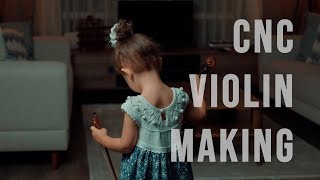 My first violin (CNC violin making) ASMR