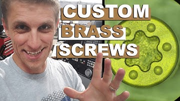Machining CUSTOM Brass Screws on the Tornos