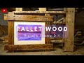 Making a Rustic Picture Frame From pallet wood. Picture Frame diy.