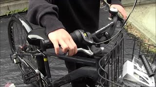 自転車シフトレバーをグリップシフトに交換してみた