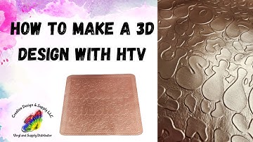 Make a 3D Design with Siser Brick and Stretch HTV Vinyl From Creative Design & Supply #htv #hack