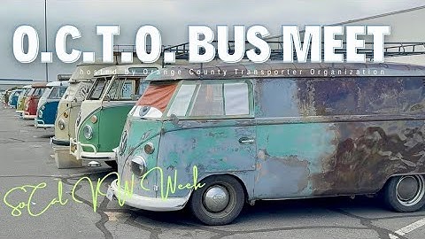 OCTO Bus Meet & Swap | Pre-1967 Buses at Long Beach Veterans Memorial Stadium • SoCal VW Week 2025