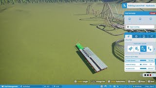 Planet Coaster making a ride