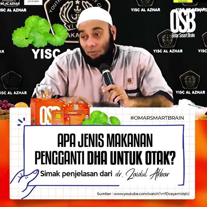 Pegagan Makanan Pengganti DHA untuk otak Dr Zaidul Akbar https://bit.ly/OSB_KAPSUL