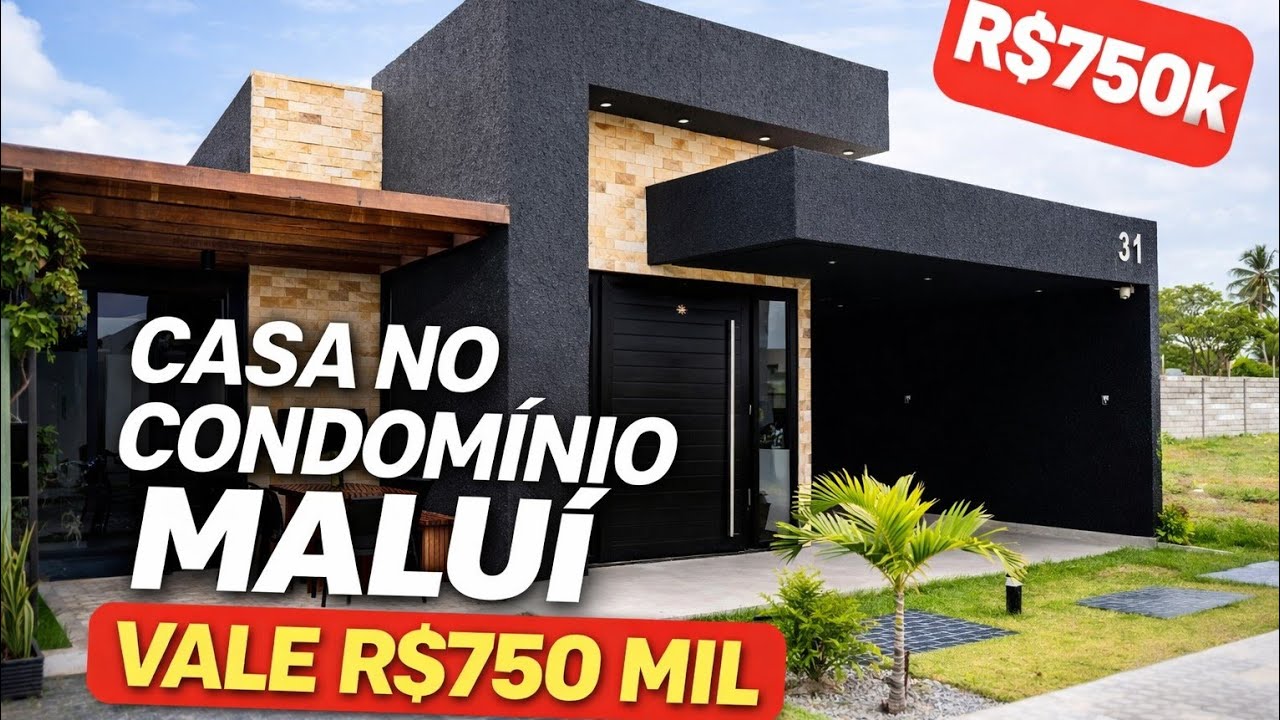 Casa no Cond. Maluí - R$750k - Barra dos Coqueiros/SE🌴