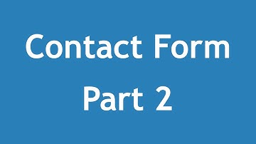 [ Arabic Tutorial Create Template 3 ] #15 - Create Contact Form Part 2