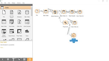 PREPROCESSING DATA MENGGUNAKAN ORANGE