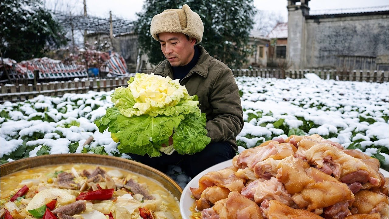 A Peaceful Winter Day in the Countryside ❄️ 