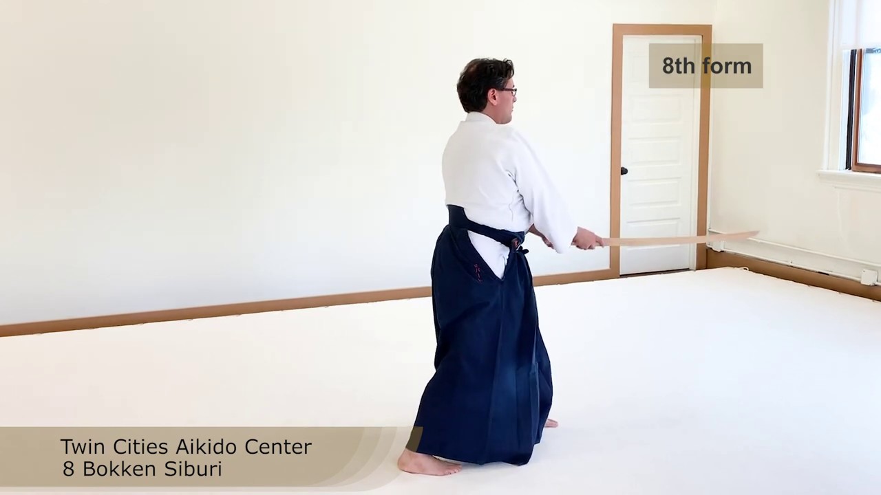 Suburi 8 Bokken Suburi Aikido - YouTube