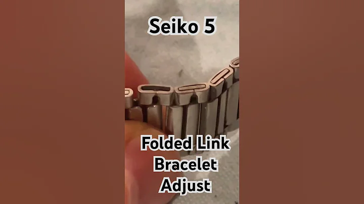 Seiko Bracelet Adjust, Seiko Folded Link Bracelet #seiko #watchbands