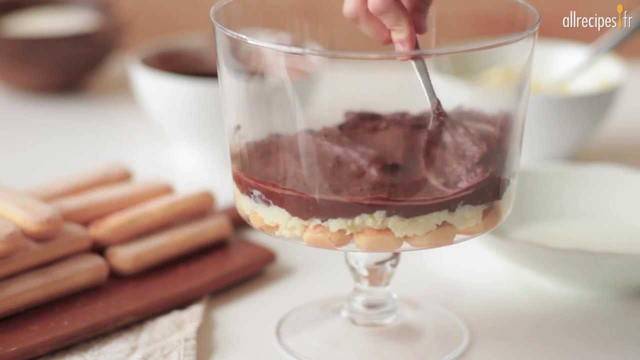 Trifle au chocolat et à la noix de coco - YouTube