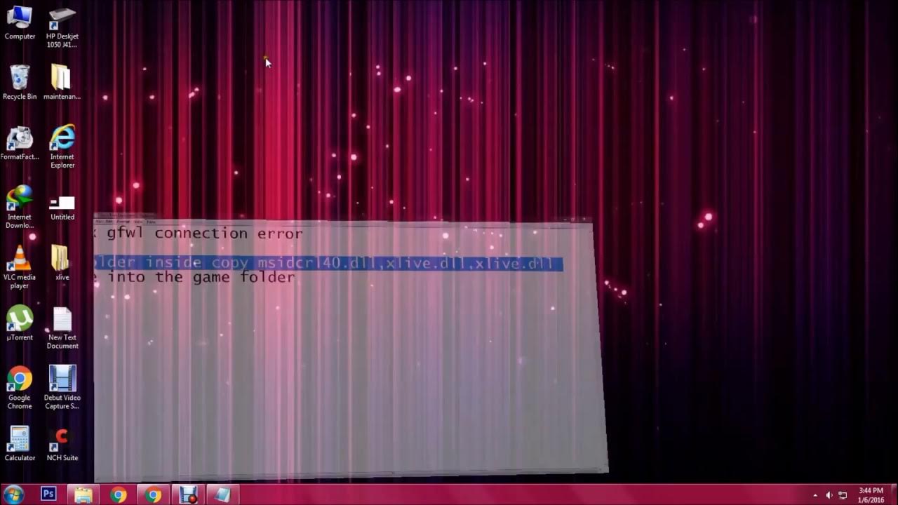 how to fix gfwl connection error YouTube