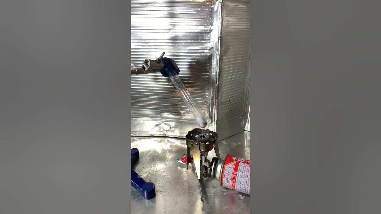 シランの自然発火(ケイ化マグネシウムと塩酸の反応) YouTube