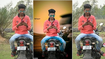 PicsArt Sunset Photo Editing Moody Yellow Tone Tutorial video Sipak Editz