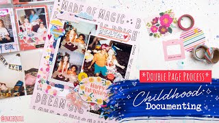 💝 🥳 DOUBLE CHILDHOOD DOCUMENTING // *Pocket Page + Layout*