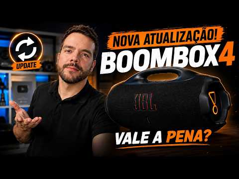 JBL Boombox 4: NOVA ATUALIZAÇÃO no JBL One! O som mudou?