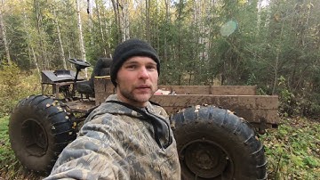 Коп металла. Вездеход. Чага. Осень.