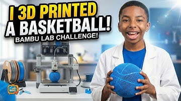 I 3D Printed an Airless Basketball on the Bambu Lab A1! 🏀