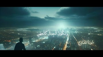 ماتيسر من سورة المعارج بصوت القارئ محمد اللحيدان 🤍😴
