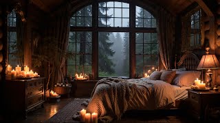 Rainy Window & Candlelight 🕯️🌧️ | Cozy Night Ambience for Reading, Relaxing & Sleep (1+ hours)