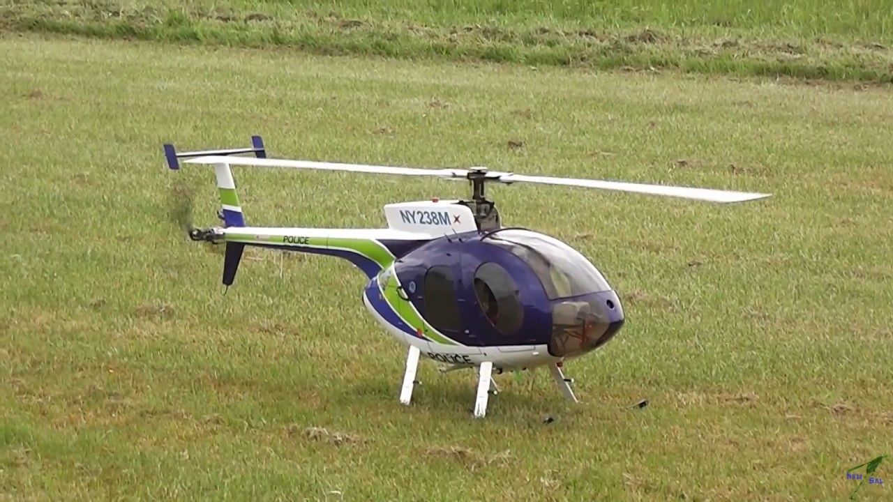 Scale Hughes 500E not so scale flight