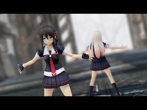 【MMD艦これ】時雨と夕立で劣等上等　【1080p】