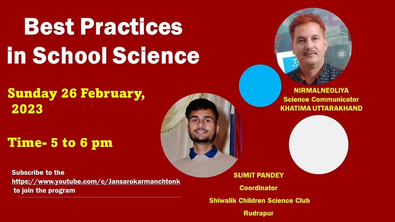 Best Practices in School Science YouTube