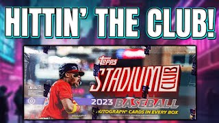 LET'S GO CLUBBIN'!!!  | 2023 Topps Stadium Club Hobby Box Review