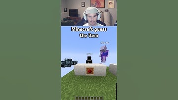 Minecraft guess the item