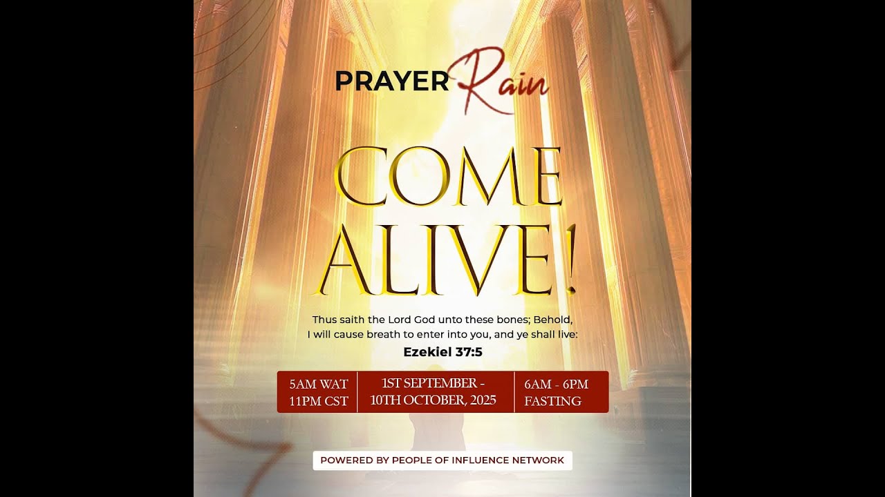 SEPTEMBER 2025 PRAYER RAIN || DAY 21 || COME ALIVE ||