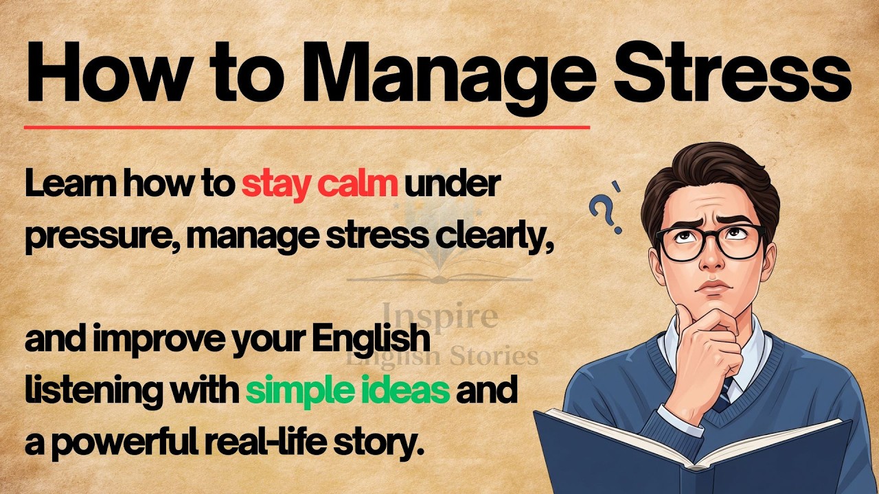 How to Manage Stress and Stay Calm Under Pressure || Graded Reader || Improve Your English Fluency