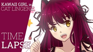 【Speedpaint】Kawaii Girl in Cat Lingerie(, 2016-01-28T18:17:34.000Z)