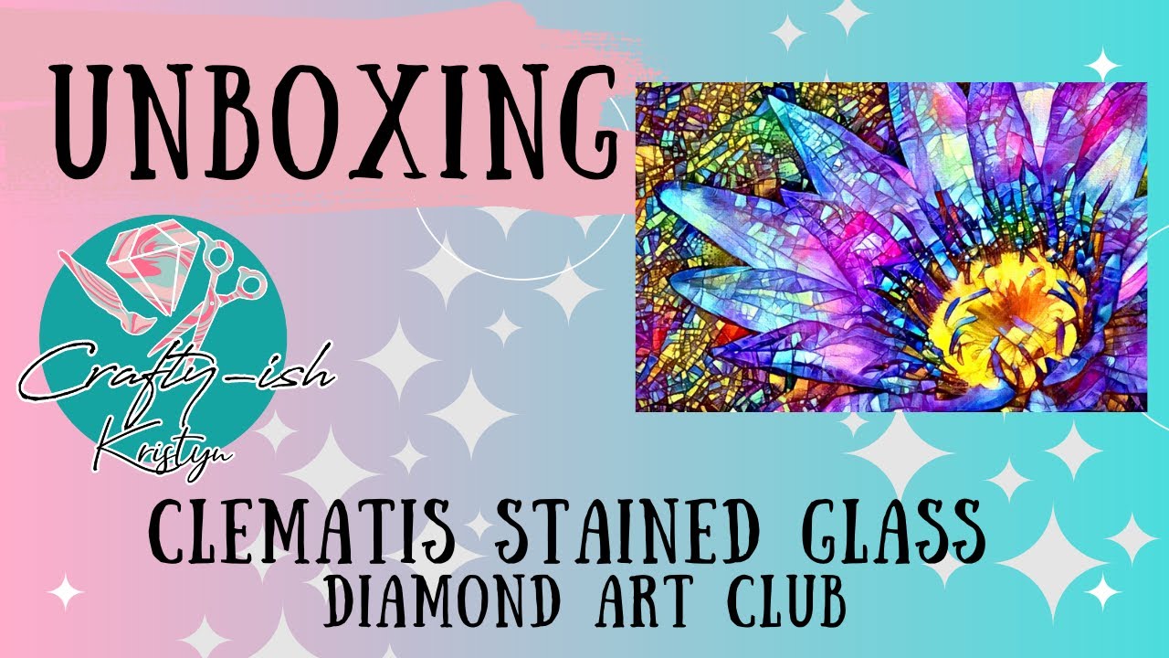Clematis Stained Glass – Diamond Art Club