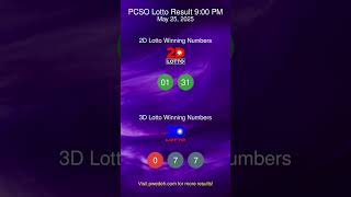 Swertres 3D Result 9PM | PCSO Lotto Draw Today May 25, 2025