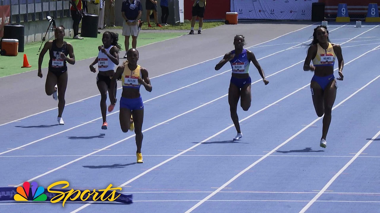 Aaliyah Butler wins 400m national championship with an EXCLAMATION MARK | NBC Sports