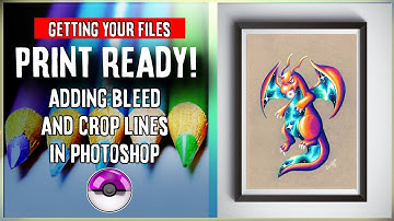 How to:- Creating Print Ready Files: - adding bleed - crop lines - Photoshop