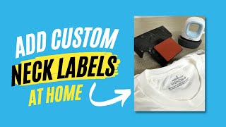 How to apply Direct to Film (DTF) Neck Labels to Shirts | Custom Neck Tags using your Cricut Press