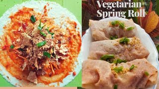 Vegetarian Spring Roll | Popiah Basah | Malaysian Food