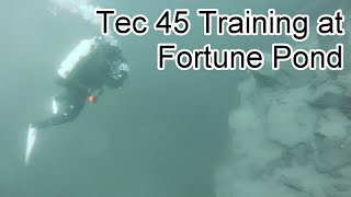 Tec 45 Dive Training with Jerod at Fortune Pond