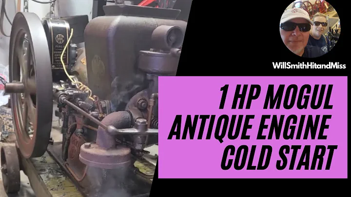 IHC Mogul 1Hp Antique Gas Engine Cold Start with rebuilt Mag