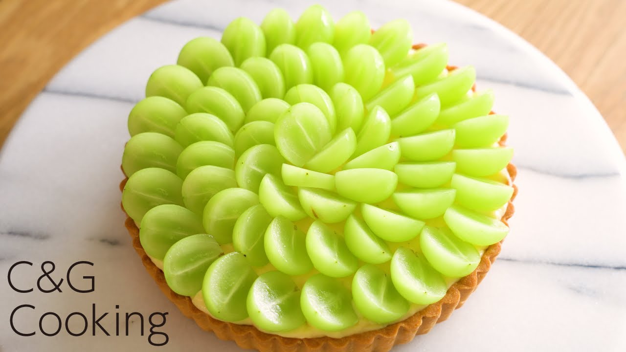 シャインマスカットタルトの作り方 | シャインマスカット タルト cafe vlog お菓子作り