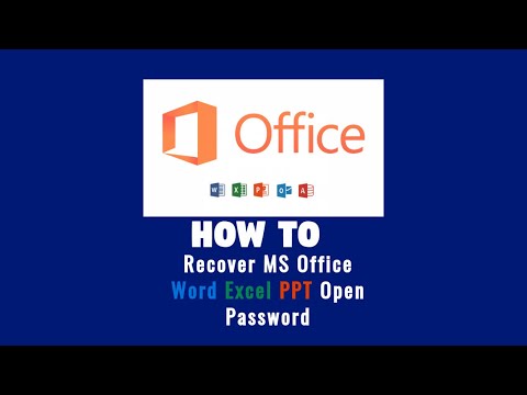 How to Recover MS Office Word Excel PPT Open Password