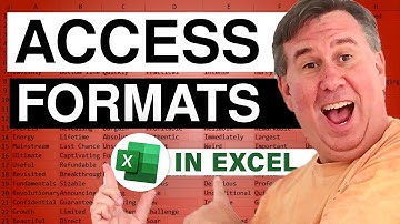 Excel - Access Format: Episode 1436