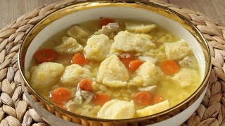 Knedle za supu - Griz knedle, noklice -  Supa sa knedlama - Semolina Dumplings Recipe - Foodbyaida
