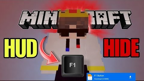 Minecraft Hide💀 Hud F1 Button⚡ Minecraft Pocket edition📲 + Java 1.21 🔥 #minecraft