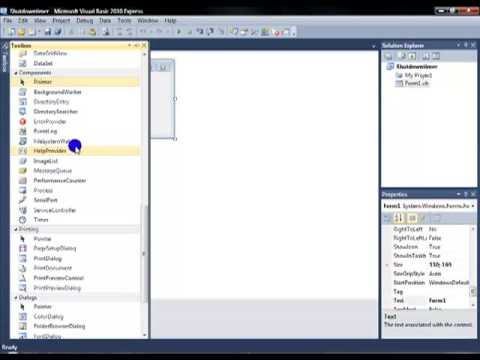 Visual Basic 2010 - Shutdowntimer