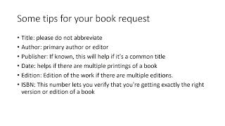 Introduction to Interlibrary Loan at Savitt Medical Library, Part 3