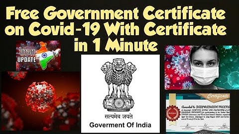 Free National Quiz on Covid-19 with certificate in 1 Minute|Corona awareness quiz|Covid19 quiz|MHA