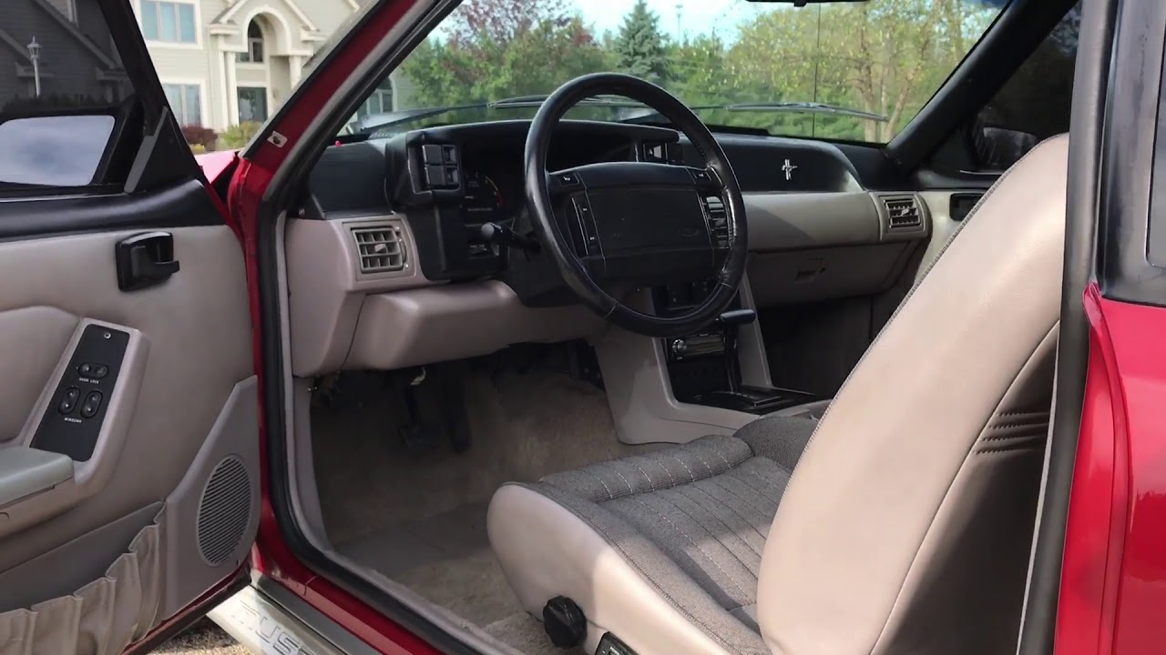 1991 Mustang Gt Interior Youtube